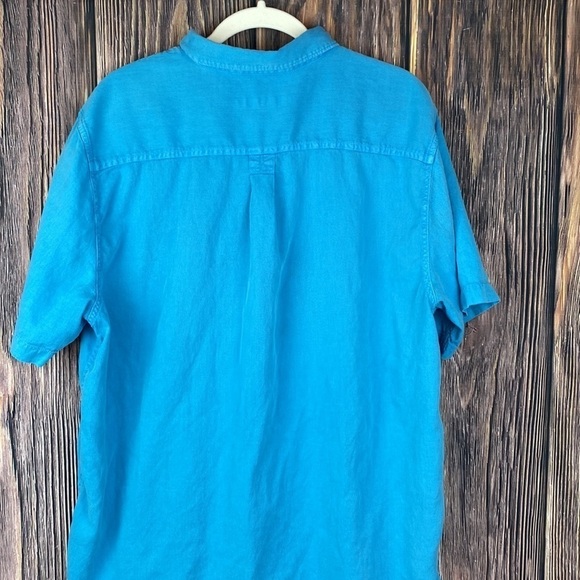 Men’s Tommy Bahama Sky Blue Cotton Blend Button Down Shirt- Size XL - Picture 5 of 11